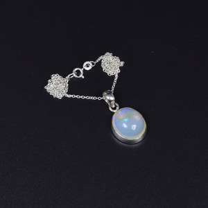 Joyería de piedras preciosas de ópalo para mujer, colgante de estilo bohemio de plata, joyería de plata de ley 925, colgante hecho a mano de tendencia, Regalo para mamá - Product Image 4