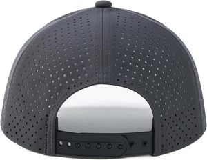 Gorra de béisbol de secado rápido para hombre, gorra Snapback con borde curvo y Bola de malla cortada con láser - Product Image 4