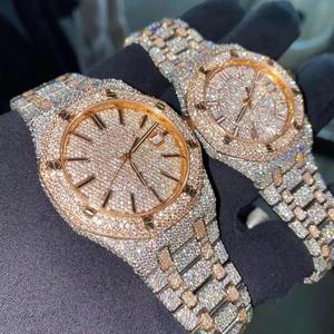 Reloj de cuarzo de gama alta para hombre, diamante, acero inoxidable, esfera de 46mm de diámetro, 5mm, ¡la caja más demandada para eventos de regalo, venta! - Product Image 1