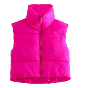 Chaleco acolchado impermeable y cálido deportivo DAFFODILS al por mayor para mujer, chaleco acolchado con capucha de alta calidad de diseño personalizado para otoño - Product Image 5