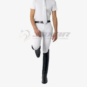 Men slim fit stretch jodhpurs breeches stylish equestrian <b>horse</b> <b>riding</b> <b>trousers</b> durable breathable training show breeches - Product Image 1