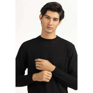 Suéter Premium Negro para Hombre, Estilo Vintage para Otoño e Invierno, Talla XXL, Corte Regular, Tejido - Product Image 5