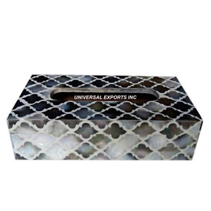 Decorative Mother of Pearl Tissue Box Rectangle Shape Handmade <b>Napkin</b> <b>Holder</b> Premium Quality Wooden Tissue Box - Product Image 6