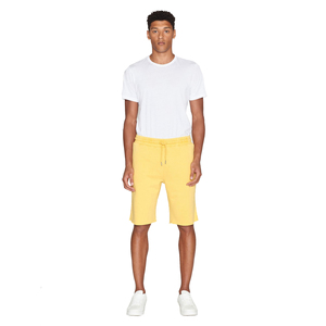 กางเกงขาสั้นลำลองผู้ชายผ้าฝ้าย 100% สวมใส่สบาย คุณภาพสูง ระบายอากาศได้ดี แห้งเร็ว เอวกลาง มีเชือกผูก ผ้าถักเนื้อแน่น - Product Image 1