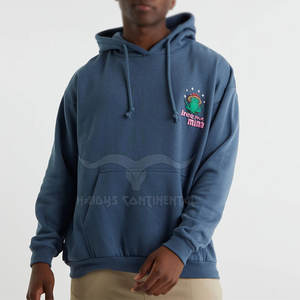 Sudaderas con capucha ligeras de alta calidad con estampado de soplo para hombres Diseño personalizado Algodón Poliéster Patrón sólido Cuello con capucha - Product Image 1