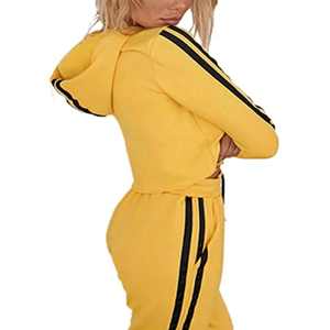 Elegante conjunto de chándal de algodón para mujer, conjunto suave y ligero de dos piezas para uso informal y diario - Product Image 1