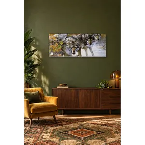 Impression sur toile Fida Wolves Among Autumn Leaves - Product Image 3