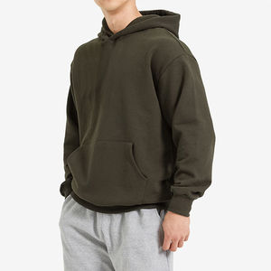 High Quality Cotton/Polyester French Terry Oversize <b>Thick</b> <b>Fleece</b> Eco-Friendly Winter Drop Shoulder Custom Printed Plain Dyed - Product Image 5