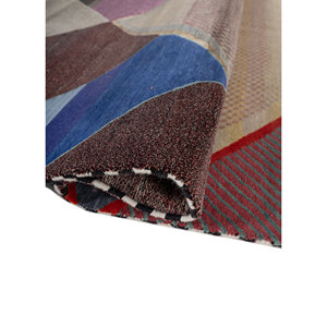 พรมไหมพรมผสมไหมไผ่ถักมือลายเรขาคณิต Freedom Manchaha สีเขียว สำหรับใช้ในบ้าน-Les-8371 - Product Image 2