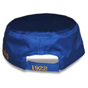 Casquette SGR Captain-Bleu Royal | Chapeau Sigma Gamma Rho 100% coton | Logo de l'équipe brodé sur le devant et le dos | Couvre-chef classique de sororité - Product Image 2
