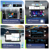 Hikity pour Renault Captur Mégane /Dacia Logon Duster Sandero 4+64G 8'' Autoradio Android Carplay/Android Auto WiFi OEM