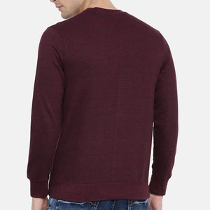 OEM 2025 nouveau design en coton mélangé 100% pulls molletonnés en coton couleur unie avec logo personnalisé et broderie sweat-shirt pour hommes - Product Image 3