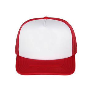 Gorra de béisbol unisex de espuma de sublimación en blanco, sombrero de camionero de malla de poliéster, gorra de malla de camionero de espuma lisa en blanco de 5 paneles - Product Image 2
