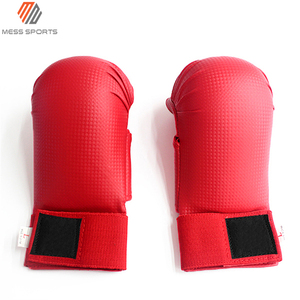 MESS SPORTS Sample Free Shipping Custom <b>Karate</b> Training <b>Gloves</b> Wholesale Best Price Red Color Rubber Unisex - Product Image 3