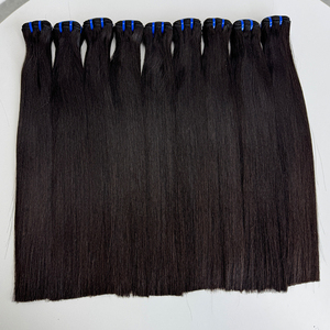 Long Silky Bone Straight Human Hair Bundles Natural <b>Black</b> Full Density Double Weft Hair For Quick Weave And <b>Wig</b> Styles - Product Image 5
