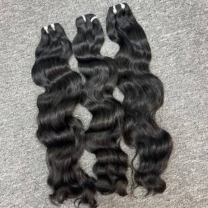 Onda natural de la mejor calidad en cabello de trama, cabello humano 100%, cabello crudo Camboyano de un donante - Product Image 4