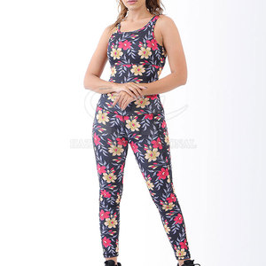 Pakistan Made Women <b>Yoga</b> <b>Set</b> Solid Pattern Front Logo Elastic Waist Breathable Eco-Friendly 2 Piece <b>Set</b> High Quality Price - Product Image 4