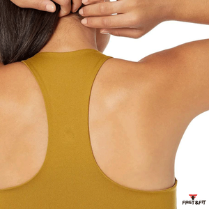 เสื้อชั้นในกีฬาโยคะคุณภาพสูงสำหรับผู้หญิง - ไซส์พลัส ดีไซน์เรียบง่ายด้านหน้า รองรับได้ดี ยืดได้สี่ทิศทาง สีสันปรับแต่งได้ ขายส่ง - Product Image 5