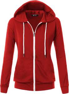 Sudadera elegante ligera con cremallera hecha a mano algodón poliéster manga larga capucha diseñada personalizar tamaño con tela de doble cara - Product Image 5