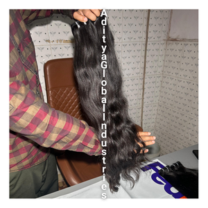 ผมต่อจากอินเดียบริสุทธิ์ผมต่อจากผมผมธรรมชาติธรรมชาติผมเรียงตามหนังกำพร้าเกรดสูง - Product Image 1