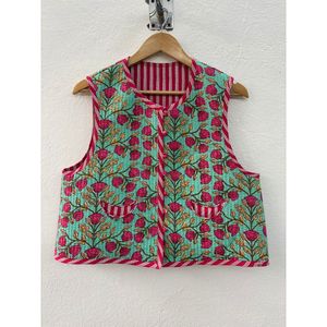 Chaleco de Algodón para Mujer, Prenda Exterior Corta Formal para un Estilo Profesional y Cómodo, Tejido de Punto para Trajes de Invierno - Product Image 1