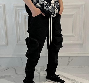 Pantalon Cargo Léger et Respirant pour Homme, Style Vintage en Toile Plissée, Décontracté, Style Naples - Vente en Gros Maden - Product Image 3