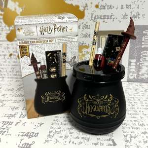 Support de stylos en métal inspiré du chaudron de Poudlard pour Harry Potter, organiseur de bureau avec couvercles pour crayons et autres instruments d'écriture - Product Image 4