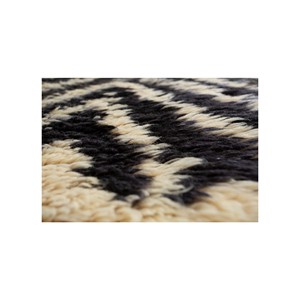 Alfombra de Lana Zuri Ivory, Tejida a Mano, Modelo Paem-670, Diseño Abstracto, para Sala de Estar, Entrada, Pasillo, Rectangular, Tipo Rompecabezas, para Adolescentes - Product Image 3