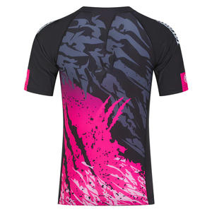 MMA Rashguard Compression Shirt Spandex Polyester Respirant Écologique Séchage Rapide Gym Training BJJ Short Heat-Transfer - Product Image 2