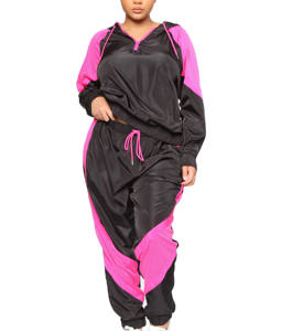 Nueva moda 2026, conjunto de chándal cortavientos liso para hombre, ropa de entrenamiento Vintage a prueba de viento, chándal cortavientos de tamaño Ovrsized para hombre - Product Image 3