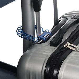 4 अंकों का संयोजन हेलमेट पैडलॉक केबल लॉक जिम लॉक, बाइक लॉकर यात्रा सामान के लिए 3.28फीट लचीला स्टील लॉक - Product Image 5