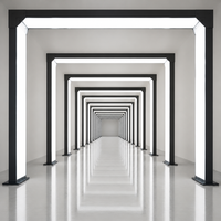 Éclairage LED pour garage à deux étages, tunnel lumineux pour zone de travail et atelier de detailing automobile, IP54, vente en gros