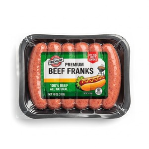 Hot-dogs de bœuf surgelé à la saveur riche et à la texture lisse, idéal pour griller les chaînes de restauration rapide et les distributeurs - Product Image 3