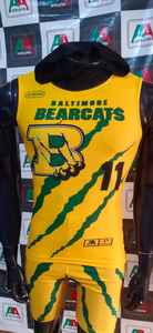 Maillot de Football américain personnalisé sans manches, short d'entraînement, jeune adulte, joueur de Sublimation XXL hommes femmes - Product Image 4