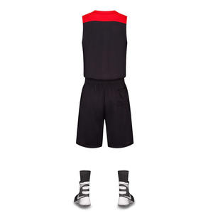 Customizable Youth <b>Basketball</b> Uniform Set China Designed Red Black Colors XXS Plus <b>Size</b> Printed Blank Jerseys Stylish Sportswear - Product Image 2