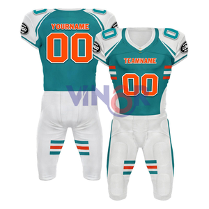 Uniforme de Fútbol Americano Personalizado con Diseño OEM Nuevo, Transpirable, con Logotipo Personalizado Impreso por Transferencia de Calor, Manga Corta, para Clubes y Equipos Adultos - Product Image 6