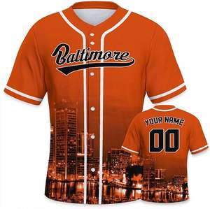 เสื้อเจอร์ซีย์เบสบอลสำหรับผู้ชายเสื้อเจอร์ซีย์ปักแบบระเหิดตามสั่ง - Product Image 3