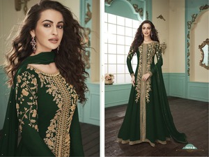 ชุดเลเฮนกาโชลีผ้าตาข่ายลายผีเสื้อสำหรับผู้หญิง งานปักลายฟ็อกซ์จอร์เจตต์ พิมพ์ลายดิจิทัล เหมาะสำหรับงานปาร์ตี้และงานเทศกาล คุณภาพพรีเมียม - Product Image 5