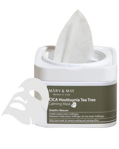 Mascarilla Calmante de Árbol de Té y Heartleaf CICA de Mary and May, 30 Unidades Extraíbles - Product Image 1