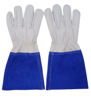 Gants de protection TIG MIG en cuir, ignifuges, imperméables, anti-choc, personnalisables avec logo, livraison rapide – Vente Flash
