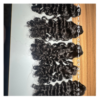 Directement de l'Inde Paquets de cheveux vierges Remy de haute qualité de temple indien Bouclés pour bébé cru Meilleurs prix de gros: modèle non permanent