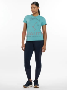 Nueva llegada de camisa de montar Ecuestre para mujer transpirable superior que absorbe la humedad de secado rápido tejido elástico mujeres montando yops - Product Image 2