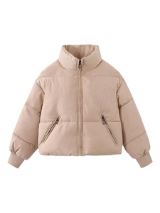 Blouson matelassé unisexe OEM à capuche, antibactérien, léger et isolé, avec col montant, en coton, pour l'hiver - Product Image 2