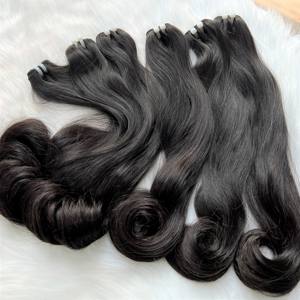 Extensiones de cabello vietnamita de alta calidad, doble onda de agua, Color naranja, alineada cutícula, máquina de cabello Remy, doble trama - Product Image 6