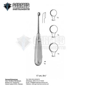 Fabricante Proveedor Best Seller Acero Inoxidable Bruns Hueso Curetas 22,5 cm Curvado Por GERMED ENTERPRISES - Product Image 3