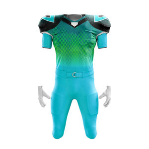 Uniforme rembourré de football américain de style personnalisé de haute qualité Ensemble de pantalons en jersey taille XL Maillot de football à manches courtes avec design personnalisé - Product Image 5