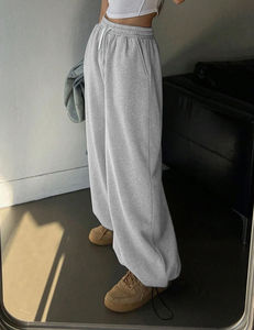 Pantalones de chándal de lana holgados para mujer de primera calidad, pantalones de chándal holgados de gran tamaño para mujer, venta al por mayor - Product Image 3