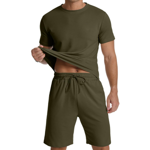 Chándal de Verano Personalizado al por Mayor, Ropa Casual Transpirable y Cómoda de Media Manga, 100% Algodón, para Hombre - Product Image 2