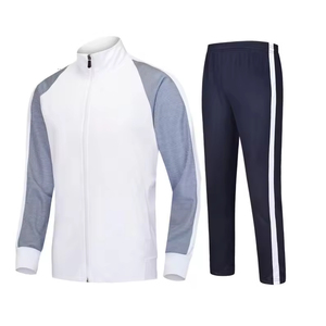 Chándal de invierno para hombre de secado rápido que absorbe la humedad con chaqueta con capucha Joggers patrón sólido ajuste relajado sublimación ropa de invierno - Product Image 6