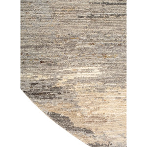 Alfombra de Lana Entrelazada a Mano Entropy Ivory, Alfombra Rectangular de Gran Tamaño con Patrón Abstracto para Sala de Estar, Reb-13001 Hecha a Mano - Product Image 4